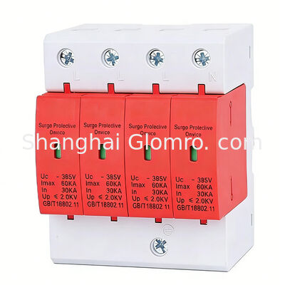 GLOMRO 1P/2P/3P/4P 20KA 40KA 60KA 80KA 100KA Class II SPD Surge Protective Device Surge Protective Device