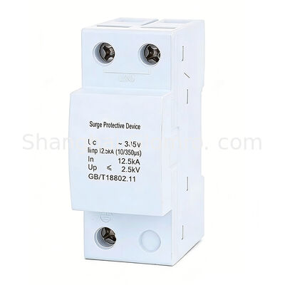 T1 Class I Surge Protective Device 1P/2P/3P/4P 12.5kA 15kA 25kA 50kA 385V 35mm Standard Rail Installation
