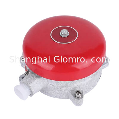 Explosion-Proof Electric Bell (White/Red) IIB DC24V AC220V Industrial Alarm Bell for Hazardous Area