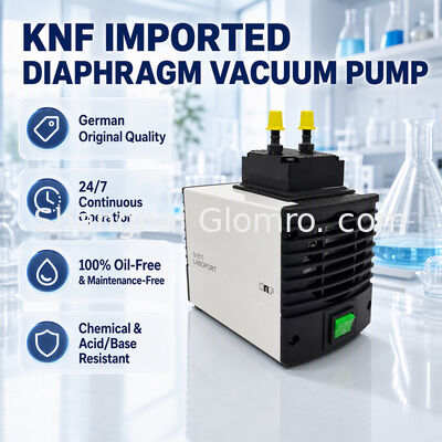 آلمان KNF N811KT.18 پمپ خلاء دیافراگم بدون روغن 11L / دقیقه مقاوم در برابر خوردگی برای نمونه گیری گاز فیلتراسیون خلاء آزمایشگاهی